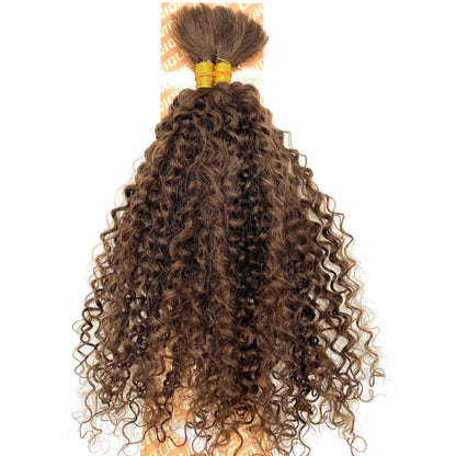 Unique's Human Hair Jerri Curl Bulk 18 Inch - VIP Extensions