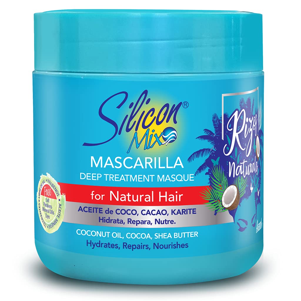 Silicon Mix Rizos Natural Hair Mask for Natural Wavy and Curly Hair - Intensive Moisturising Hair Mask - VIP Extensions