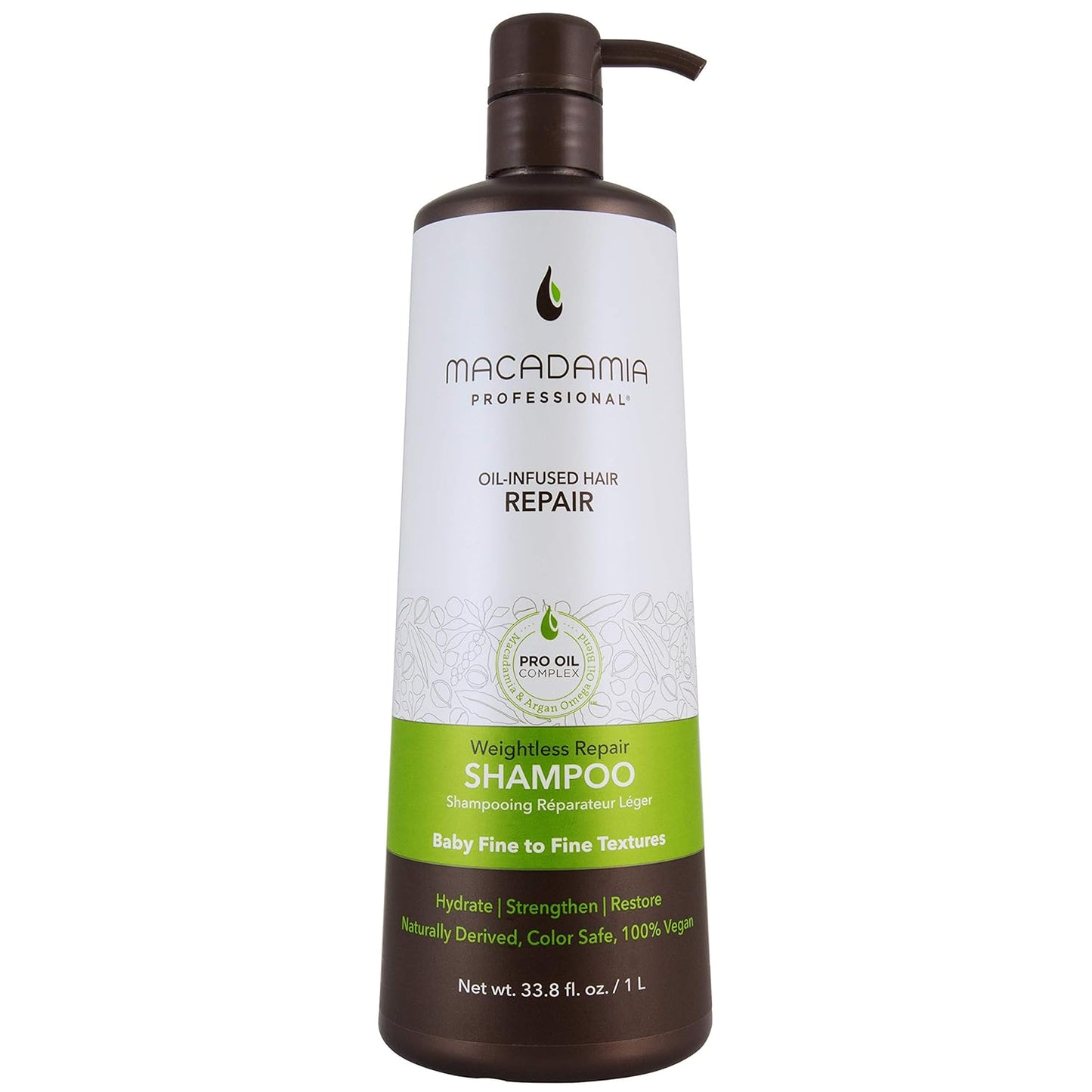 Macadamia Professional Hair Care Sulfate Paraben Free Natural Organic CrueltyFree Vegan Hair Products Weightless Hair Repair Shampoo - VIP Extensions
