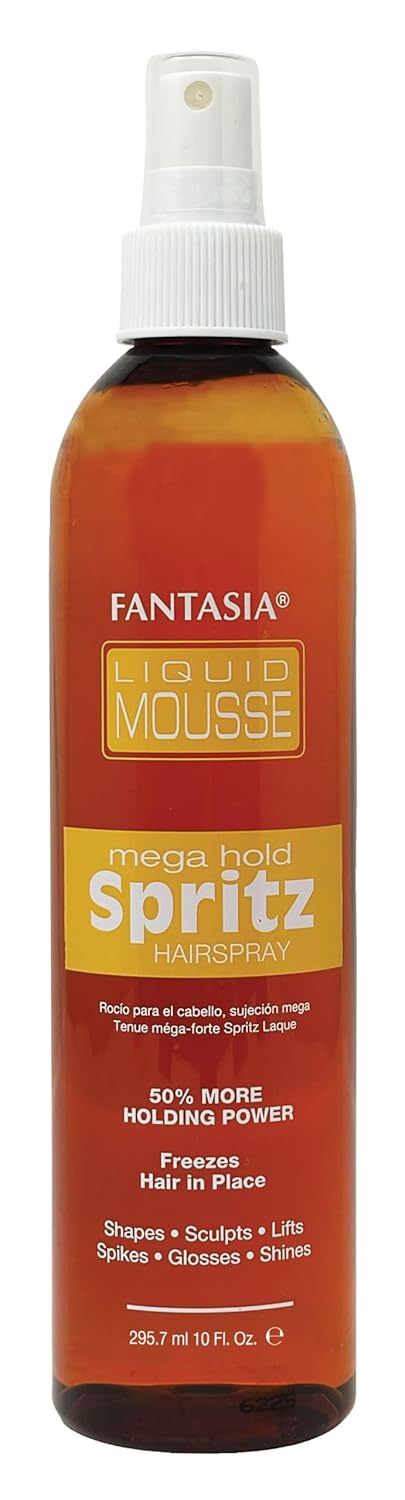Fantasia Liquid Mousse Spritz Hair Spray Mega Hold 10.0 Fl Oz