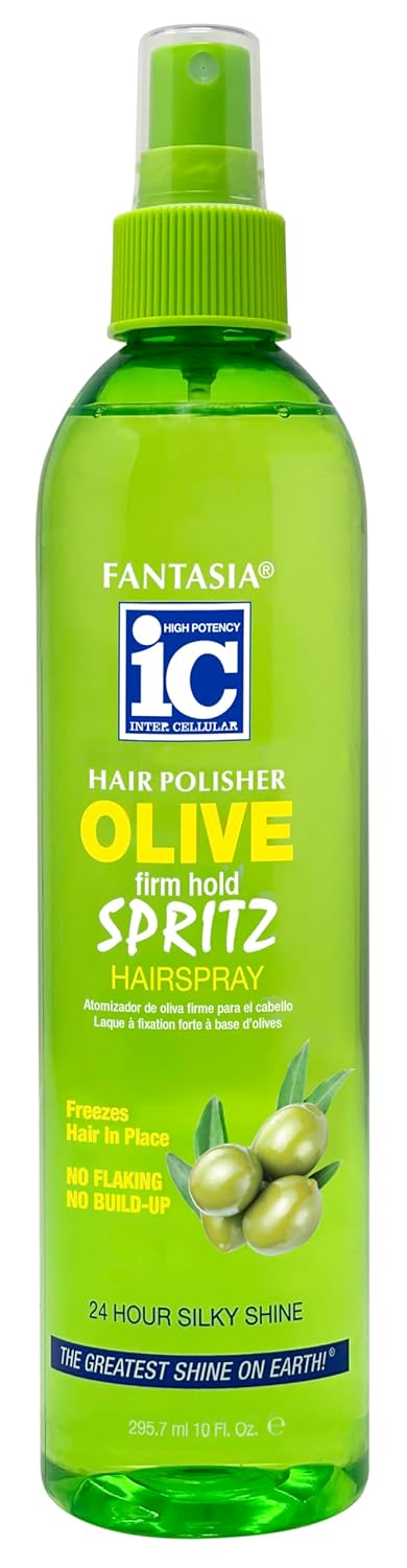Fantasia Hair Polisher Spritz Hair Spray Olive Firm Hold