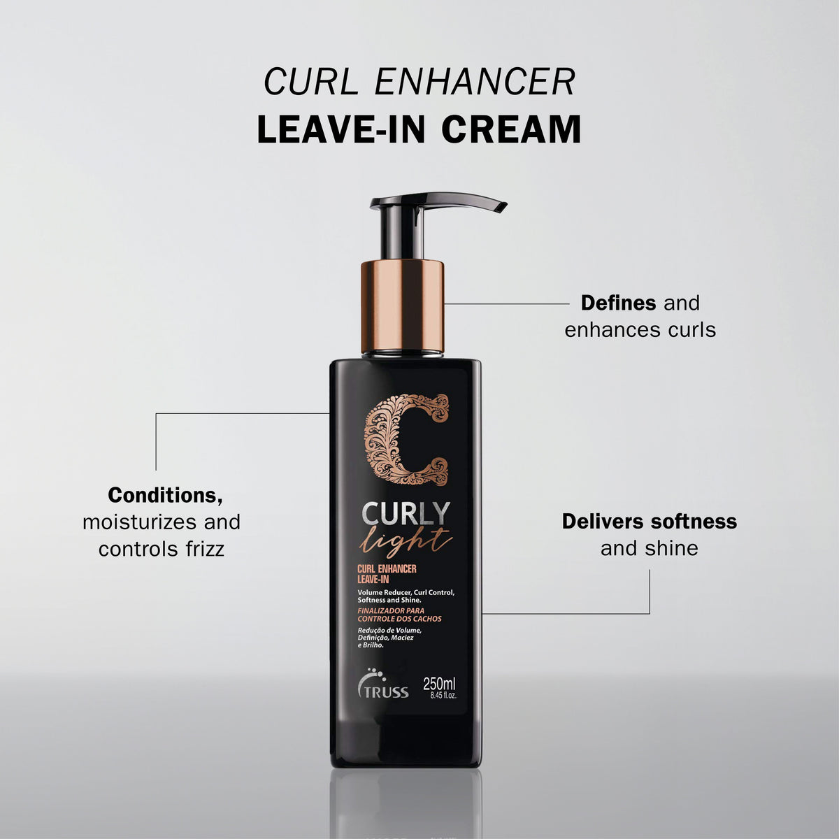Truss Curly Light Leave-In Cream 8.45 oz (250 ml)