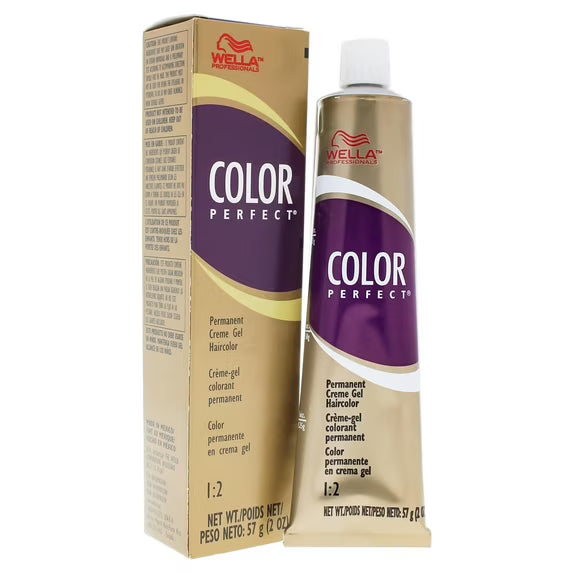 Wella Color Perfect Permanent Creme Gel 1:2 Choose Your Shade ( 7N) Medium Blonde;)
