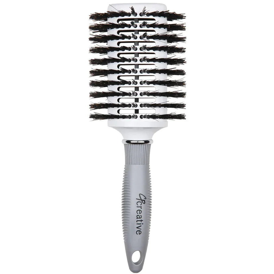 Creative Vented Reinforced Oval Vent Boar Bristle Hair Brush CR109