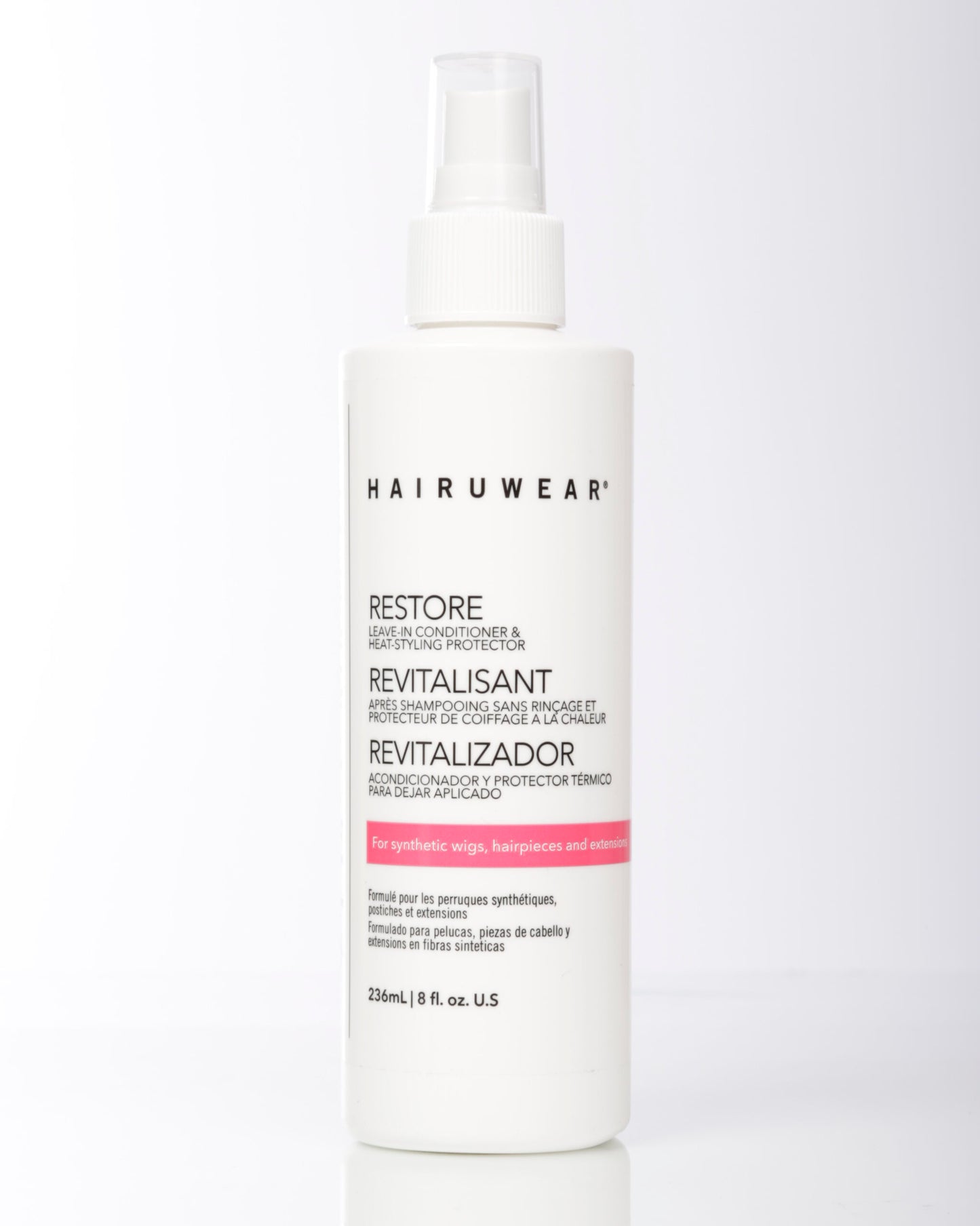 HairUWear RESTORE Leave-In Conditioner & Heat Styling Protector 8 oz