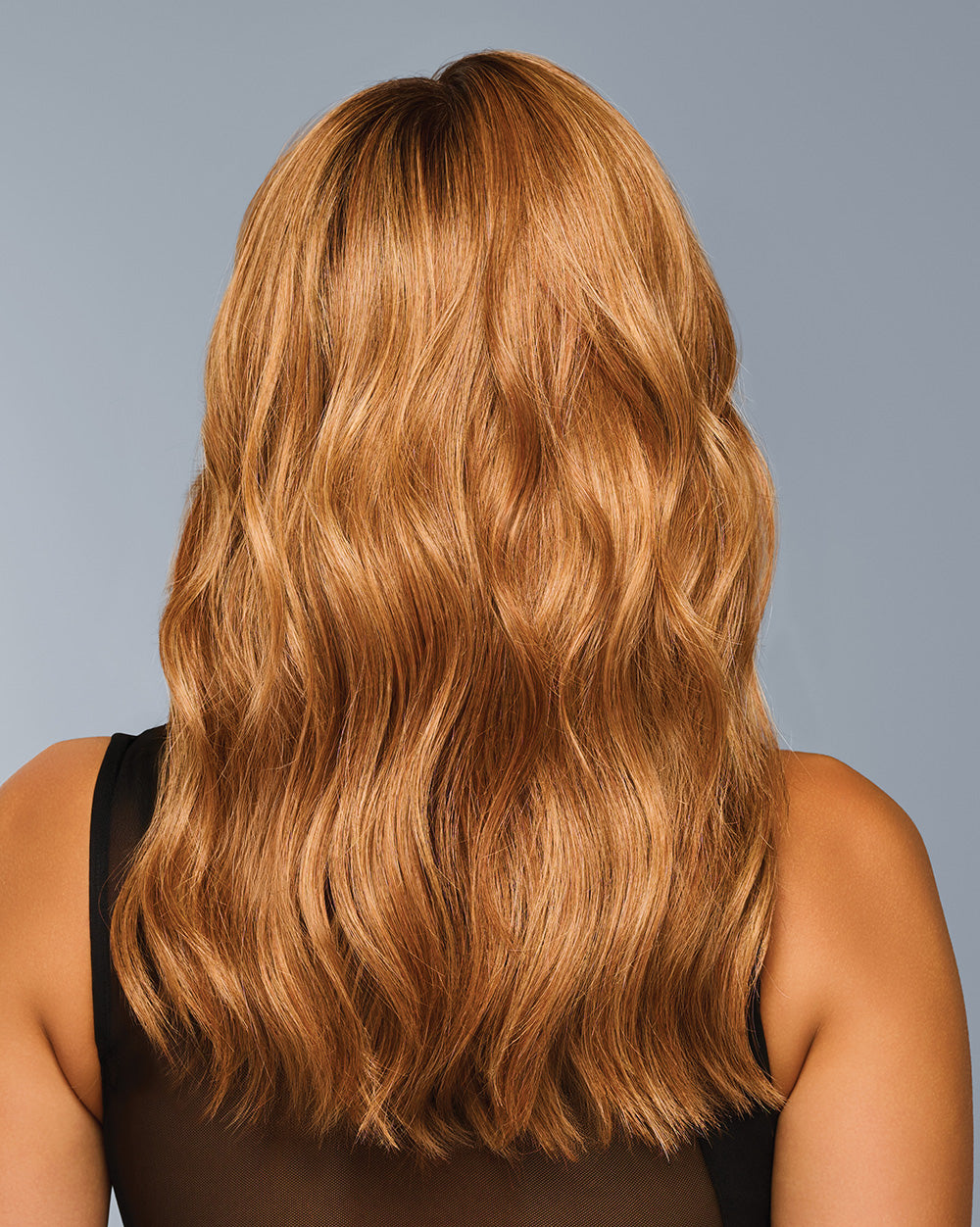 Raquel Welch Decadent Diva wig, side view in an alternate shade