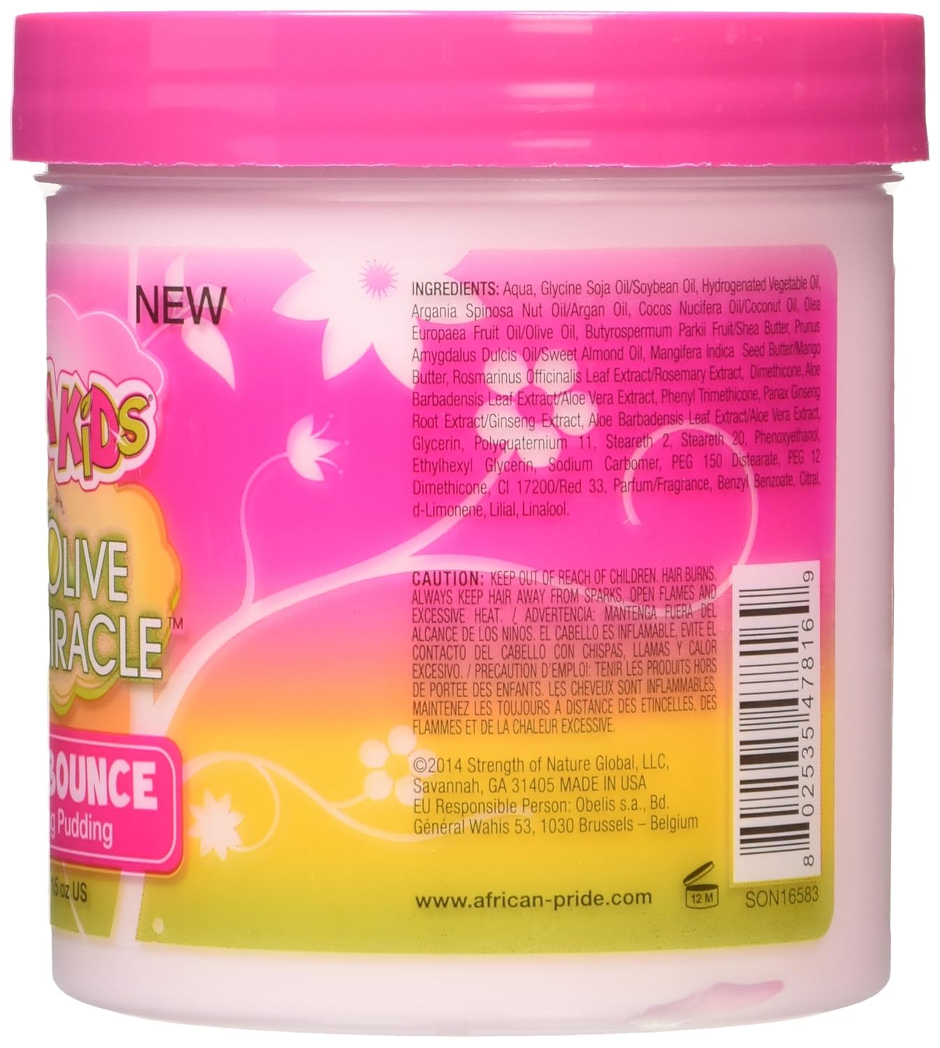 AFRICAN PRIDE Dream Kids Olive Miracle Quick Bounce Detangling Pudding, 15 Oz - VIP Extensions