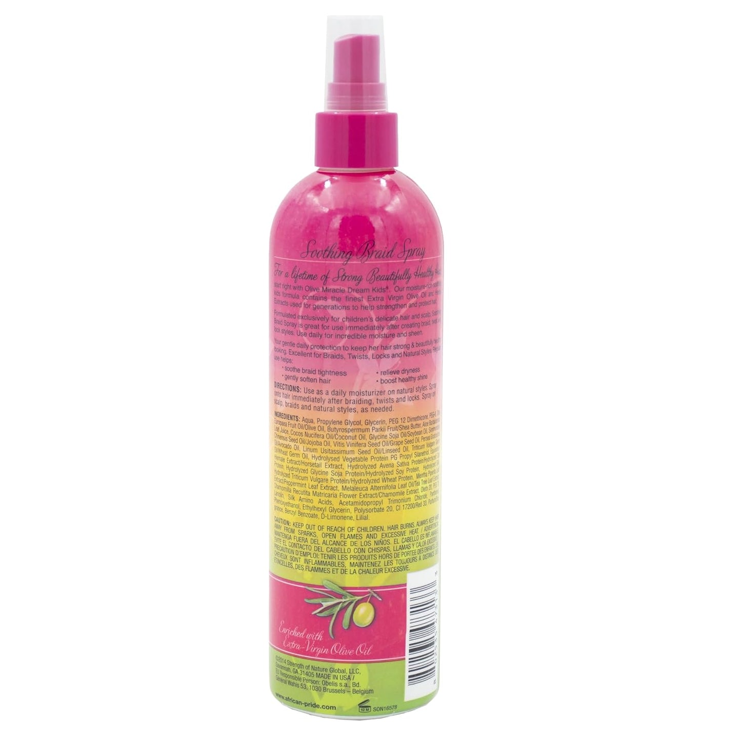 African Pride Dream Kids Olive Miracle Soothing Moisturizing Braid Spray 12 oz - VIP Extensions