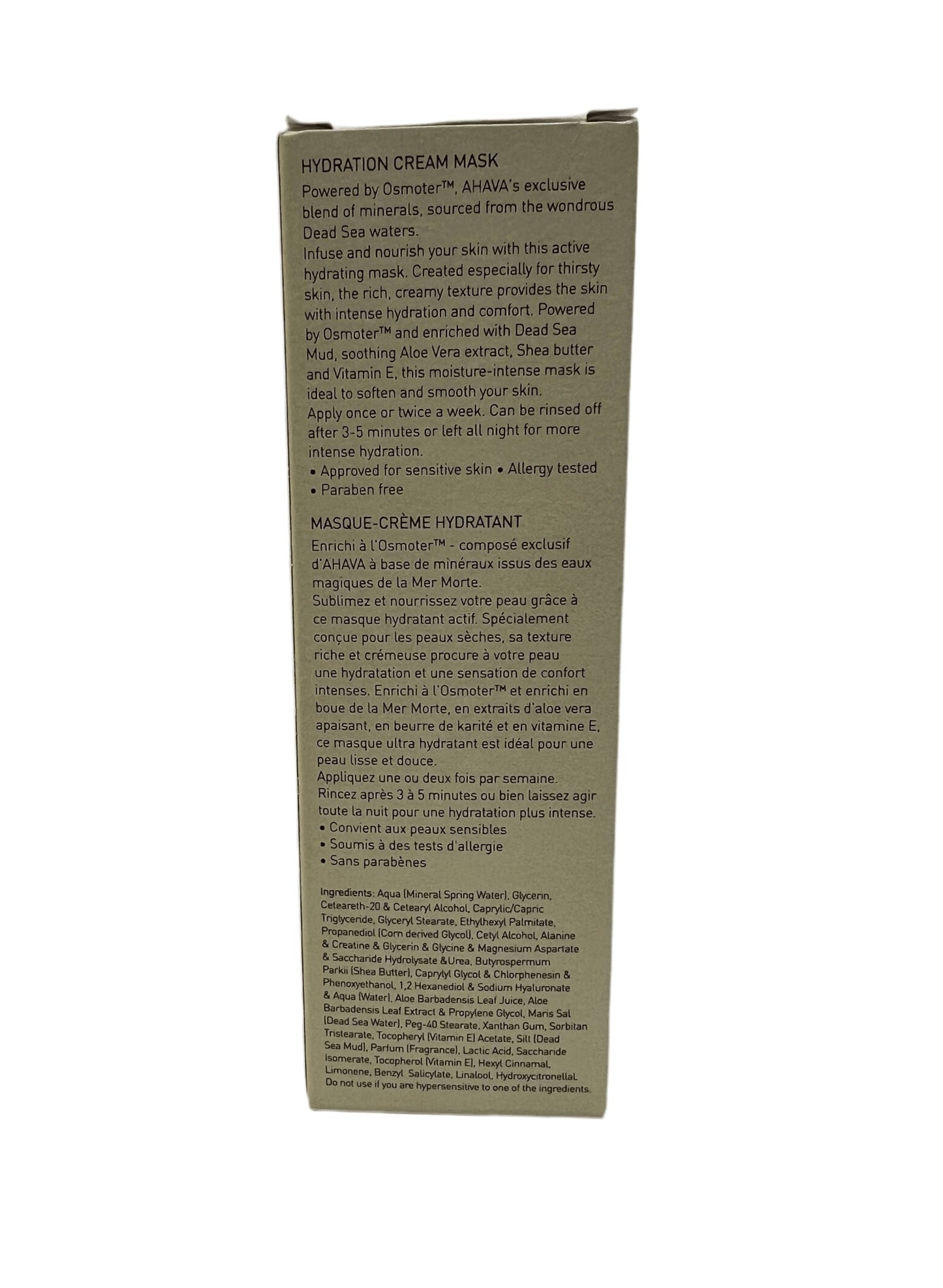 Ahava Time To Hydrate Hydration Cream Mask 100ml/3.4oz - VIP Extensions