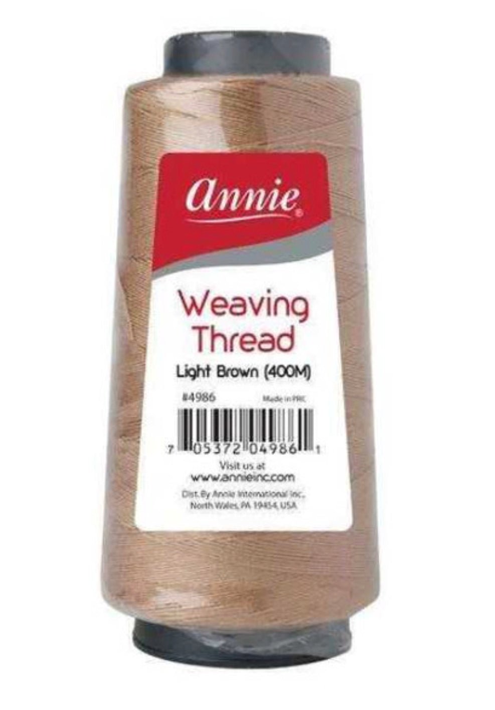 annie Weaving Thread Light Brown 400 M - VIP Extensions