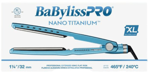 BaBylissPRO Nano Titanium Pro Extended 1 - 1/4" Ionic Flat Iron - VIP Extensions