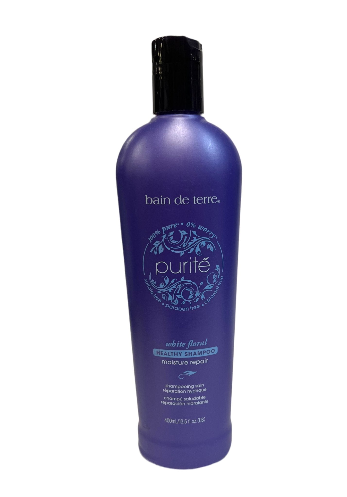 Bain de Terre Purite White Floral Moisture Repair Shampoo/ Conditioner (Size : 13.5 oz) - VIP Extensions