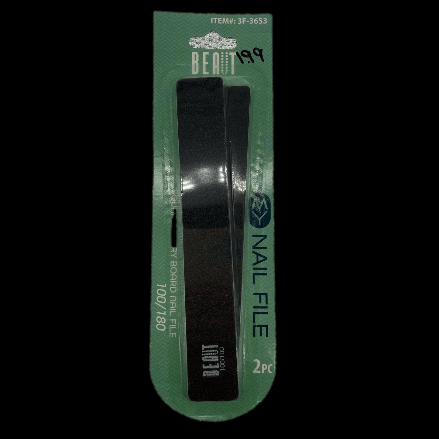 Beaut Square Emery Board Nail File - VIP Extensions