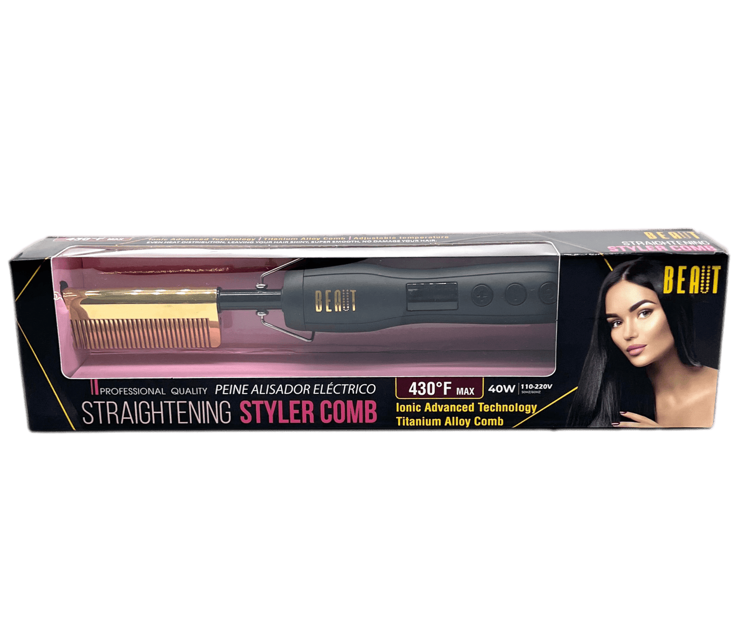 BEAUT Straightening Styler Comb 430 °F max - VIP Extensions