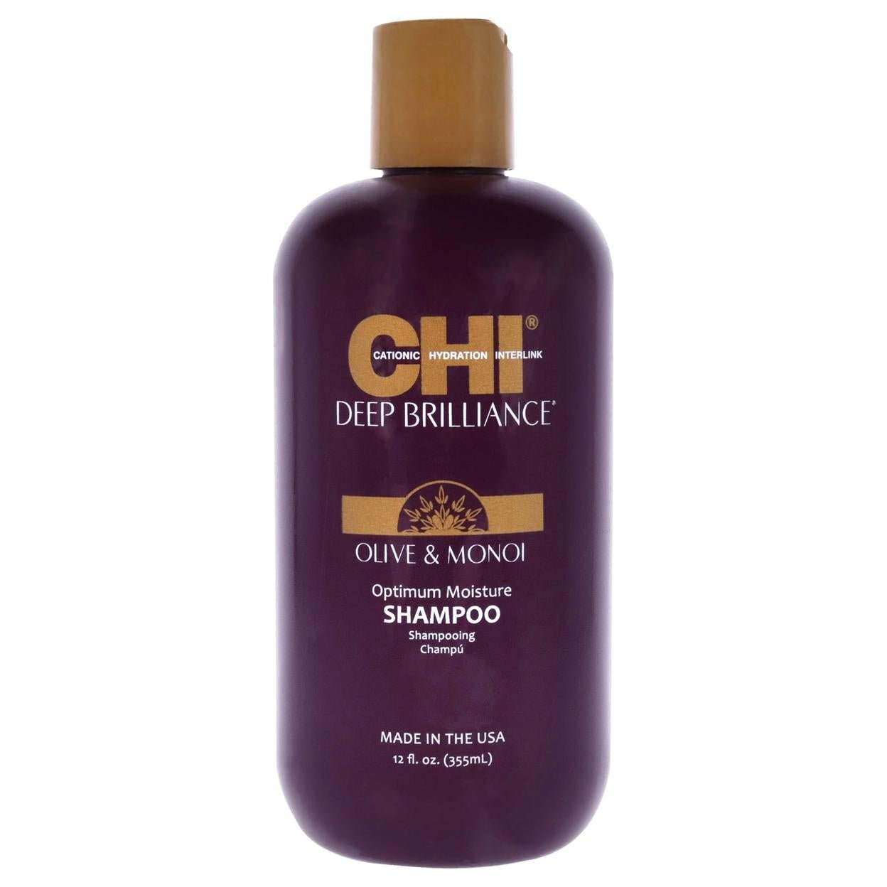 CHI Deep Brilliance Optimum Moisture Shampoo 12 oz - VIP Extensions