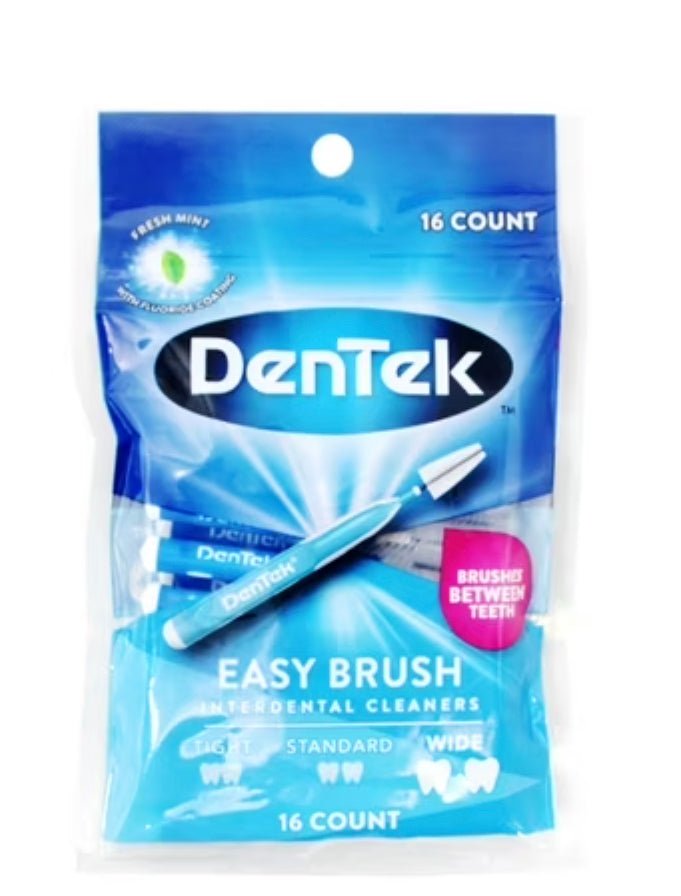 Dentek Easy Brush Interdental Cleaners, Mint - VIP Extensions