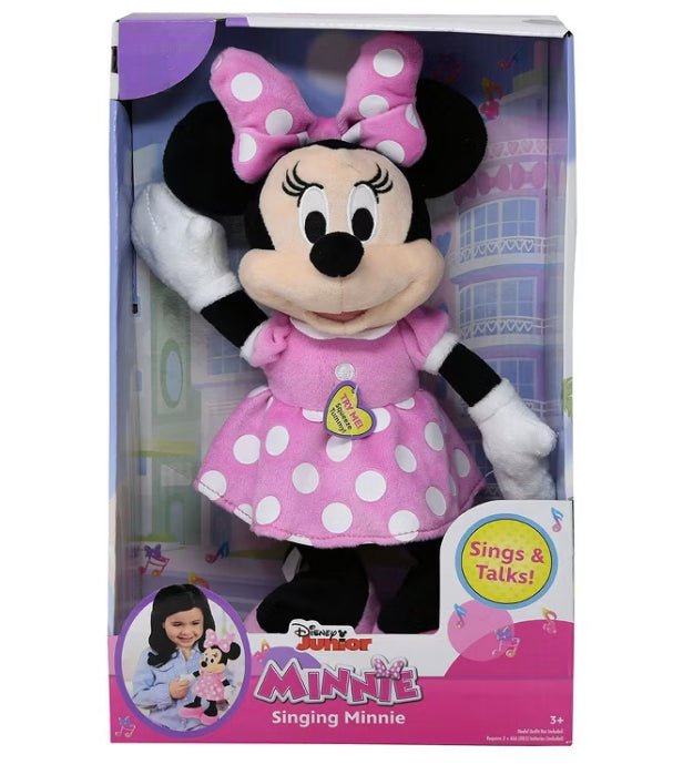Disney Junior Minnie Mouse Singing Minnie Plush Toy - VIP Extensions