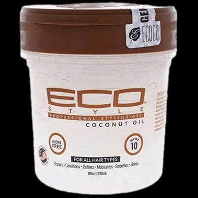 ECOSTYLE STYLING GEL COCONUT 8 OZ - VIP Extensions