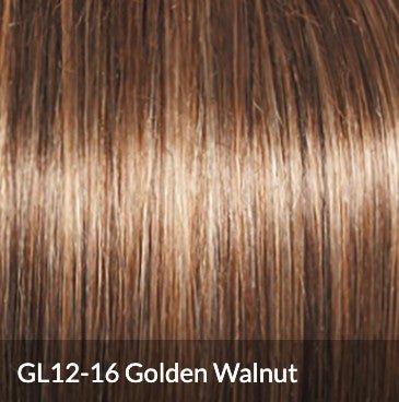 Gabor Bend The Rules Chin Length Boy Cut Wig by Hauruwear, Average Cap, Gl12 - 16 Golden Walnut - VIP Extensions
