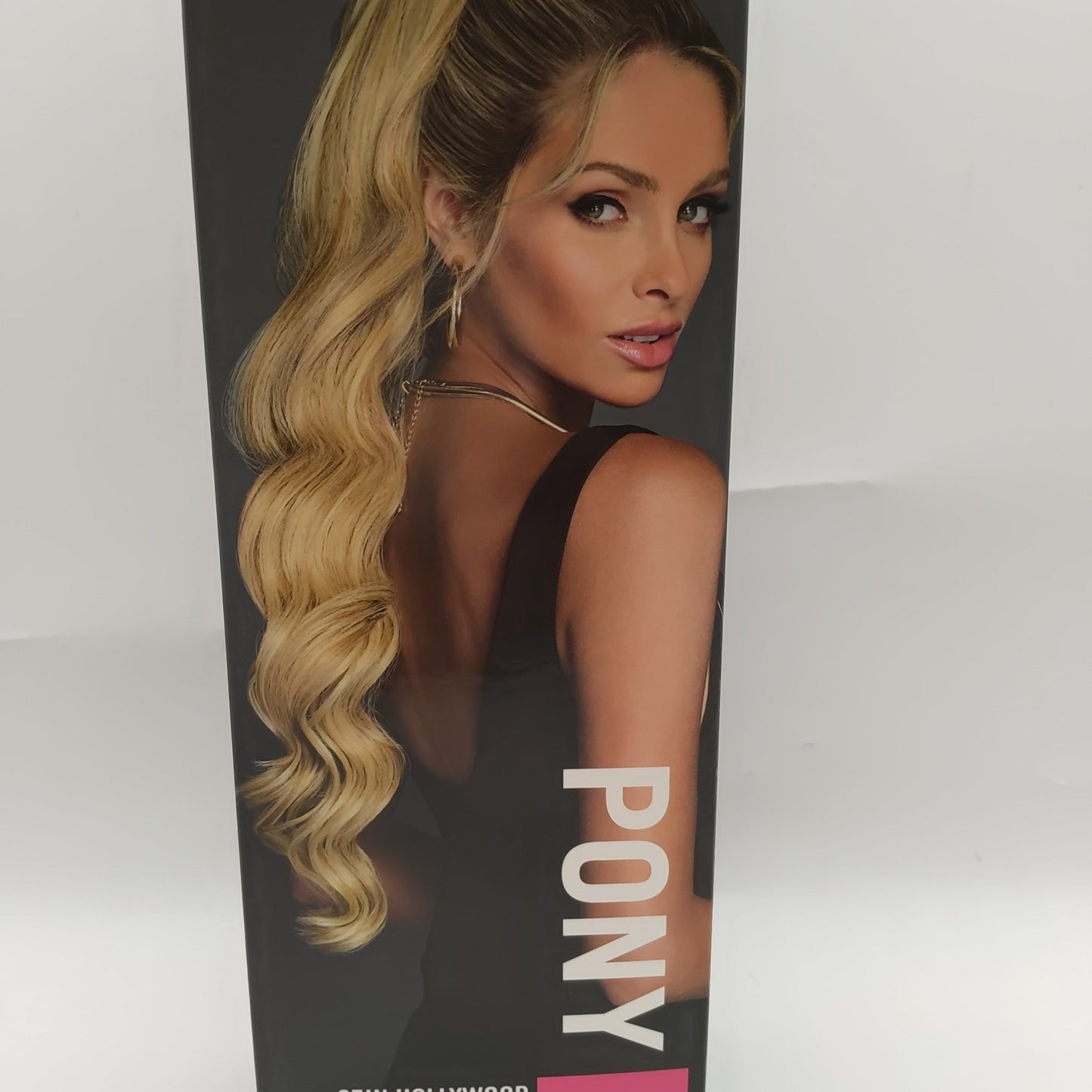 hair do 27 in Hollywood waves clinched pony color R29S - VIP Extensions