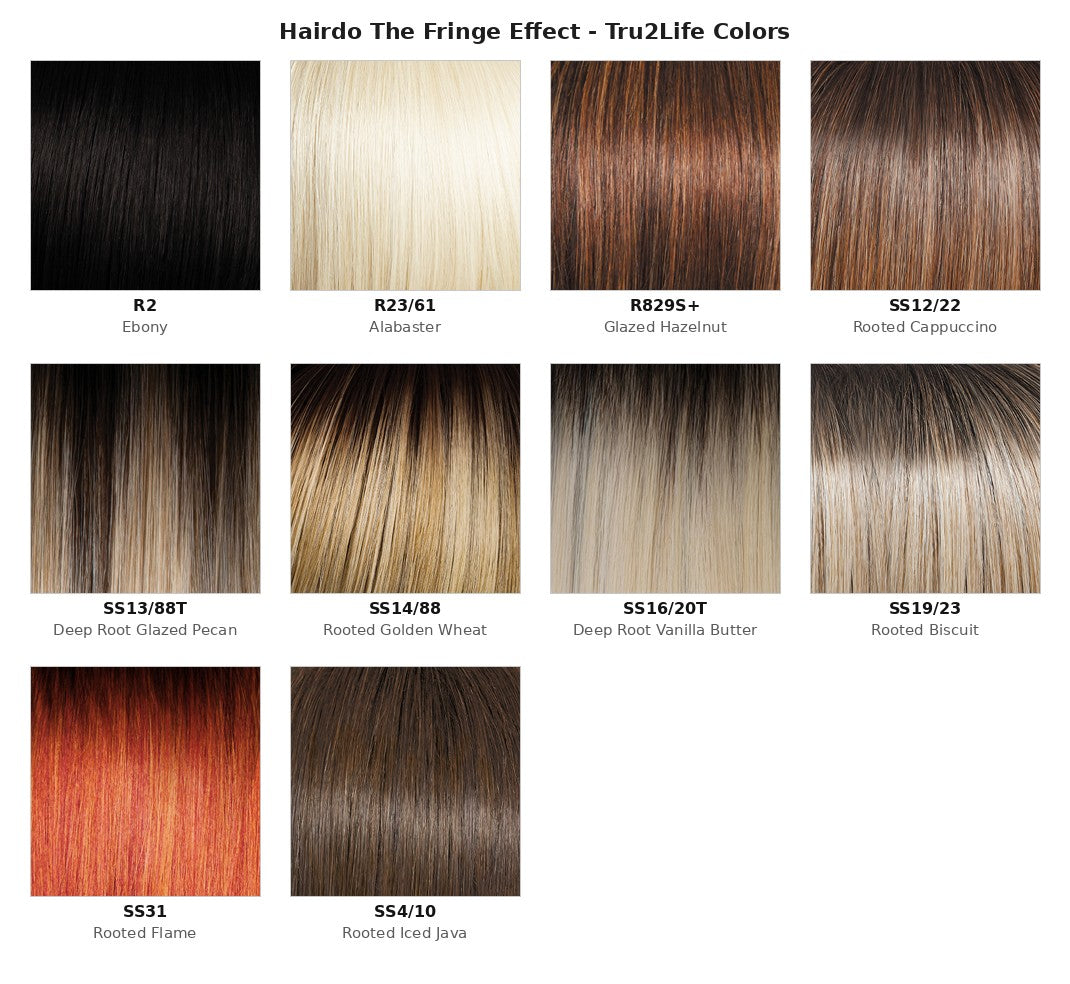Hairdo The Fringe Effect - Tru2Life color chart