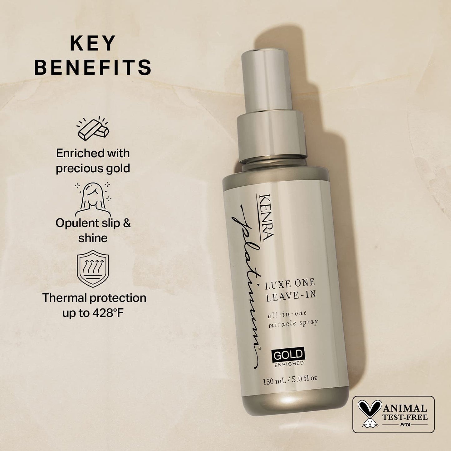 Kenra Platinum Luxe One Leave - In | All - In One Miracle Spray 5.0 fl oz - VIP Extensions