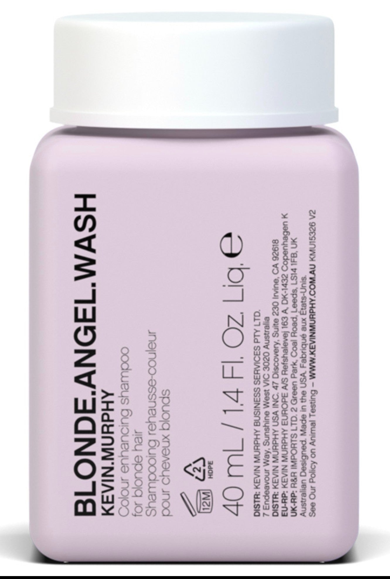 Kevin Murphy Blonde Angel Wash Colour Enhancing Shampoo Blonde Hair 1.4 oz Mini NEW - VIP Extensions