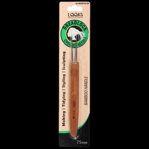 LQQKS BAMBOO HANDLE DREADLOCK CROCHET DOUBLE HOOK NEEDLE - VIP Extensions