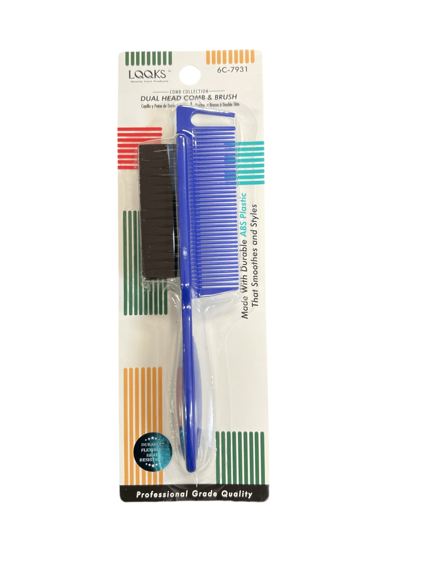 LQQKS DUAL HEAD COMB & BRUSH ABS 1PC - VIP Extensions