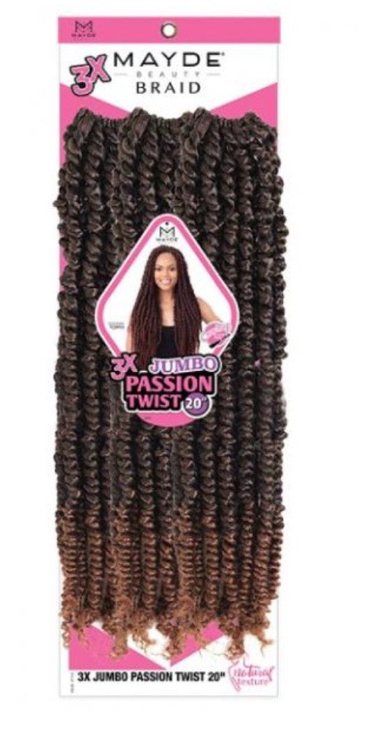 Mayde Beauty Braid 3X Jumbo Passion Twist 20" T27 - VIP Extensions
