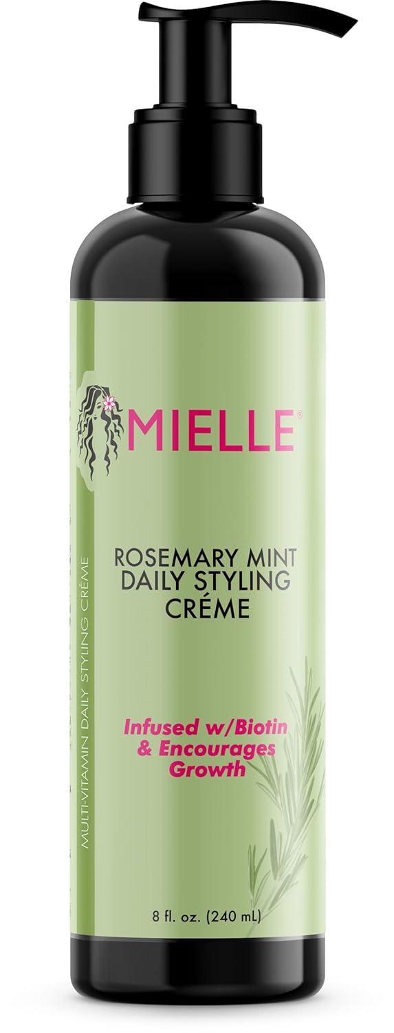MIELLE rosemary mint multi - vitamin daily styling creme, 8 Ounce - VIP Extensions