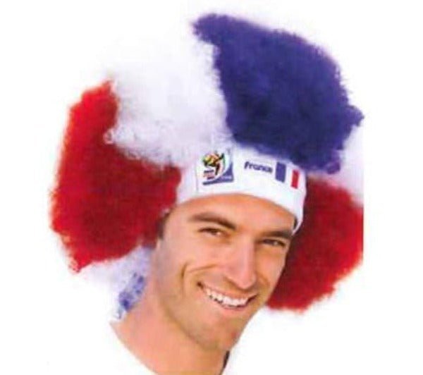 Official FIFA Soccer Afro Wig – France – Vintage/Collectible (2010 Collection) - VIP Extensions