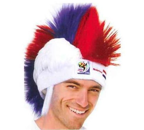 Official FIFA Soccer Mohawk Wig 25-Count Case Pack – Holland – Vintage/Collectible (2010 Collection) - VIP Extensions