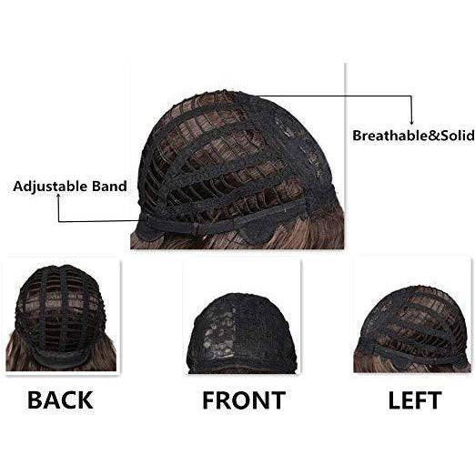 Ombre Wig Brown to Blonde Nature Wave Heat Resistant - VIP Extensions