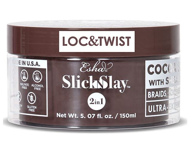Esha Slick N Slay 3-in-1 Braid and Edge Gel, 5.07 oz, Cocoa Shea Butter