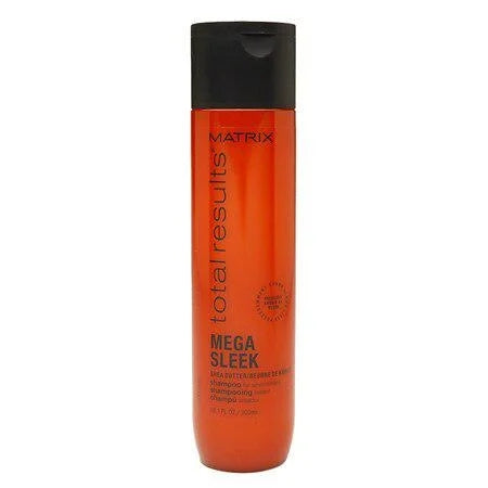 Matrix Total Results Mega Sleek Shampoo | Controls Frizz & Smooths Hair | With Shea Butter | For Unruly Hair 10.1 OZ