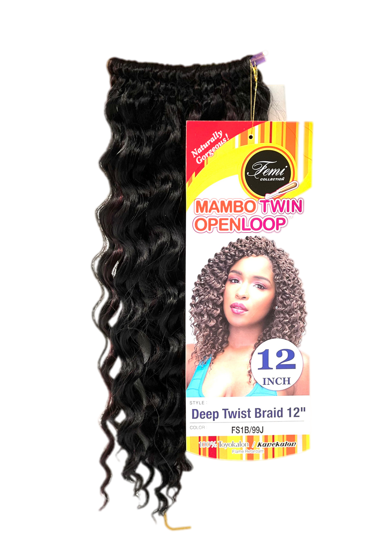 Femi Collection Mambo Twin Open Loop Deep Twist Braid 12 in - FS1B/99J