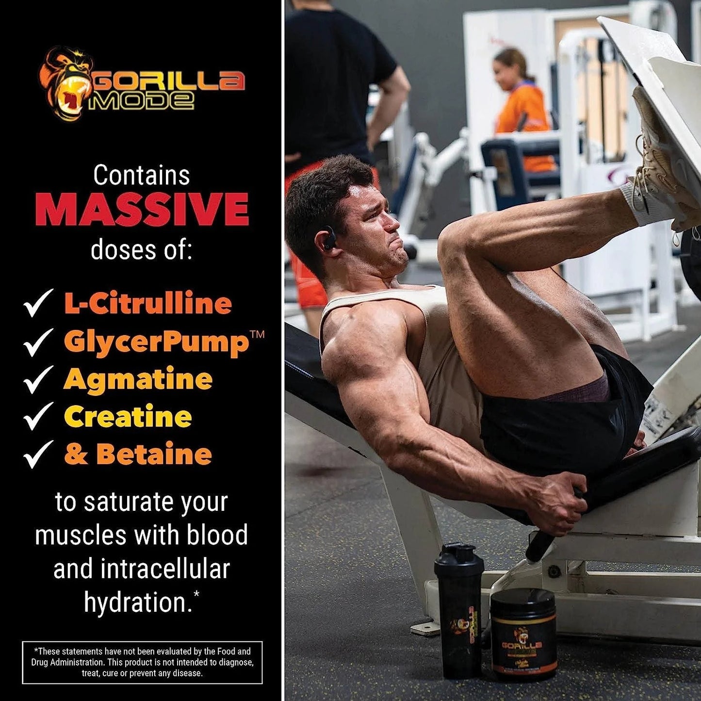 Gorilla Mind Gorilla Mode Pre-Workout, 40 Servings