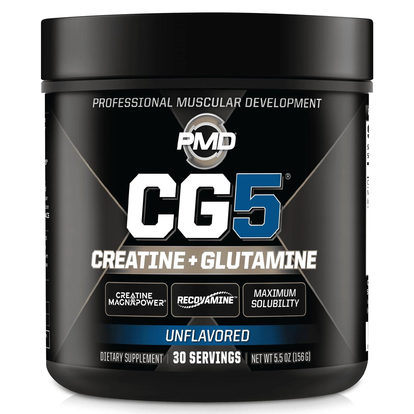 PMD Sports CG5 Creatine + Glutamine, Unflavored, 5 oz (30 Servings)