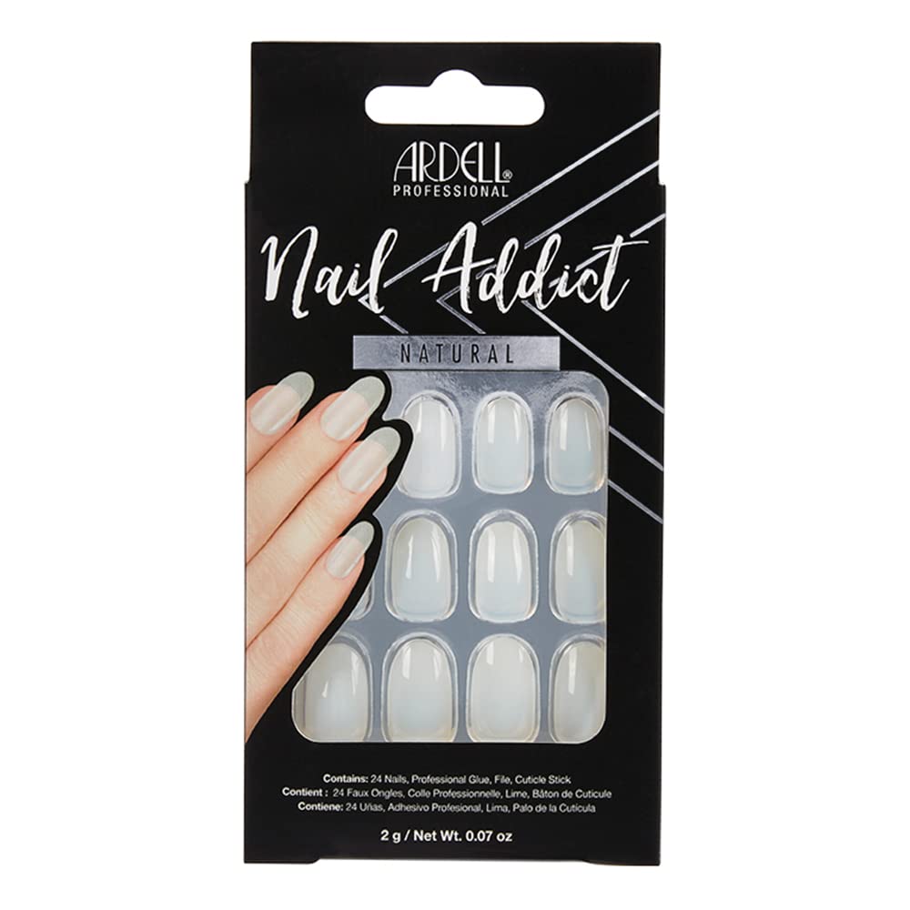 Ardell Nail Addict Premium Artificial Nail Set - Natural Squared