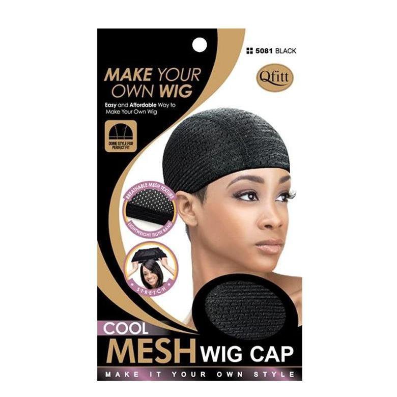 Qfitt Cool Mesh Wig Cap 5081 Black - VIP Extensions