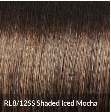 Raquel Welch Born to Shine Short Asymmetrical Ready to Wear Wig by Hairuwear, Average Cap Size, RL8/12SS Iced Mocha - VIP Extensions