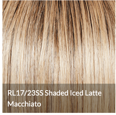 Raquel Welch Curated Cut Short Layered Shag Wig by Hairuwear, Average Cap - ss17/23 SS Iced Latte Macchiato - VIP Extensions