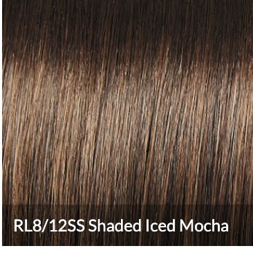 Raquel Welch Sheer Luxury Collection, Straight to Camera Shoulder - Length Layered Wig with Feather Lite Fiber Luxlite Cap Ll, Average, RL8/12SS Iced Mocha - VIP Extensions