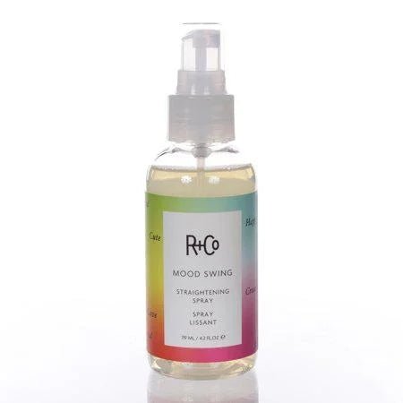 R+Co Mood Swing Straightening Spray | Shine + Humidity Protection + Decreased Dry Time | Vegan + Cruelty - Free | 4.2 Oz - VIP Extensions