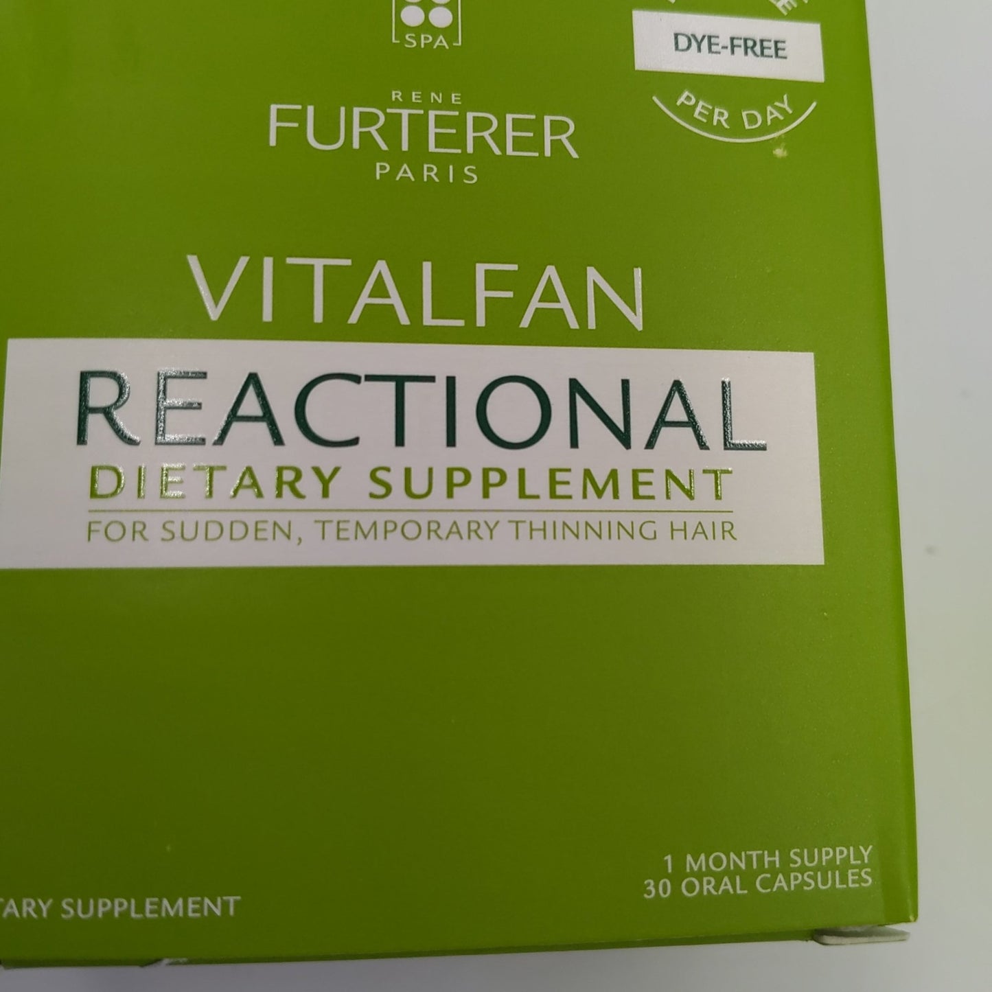 Rene Furterer Vitalfan Reactional Dietary Supplment For Sudden. Temporary Thinning Hair 30 Oral Capsules - VIP Extensions