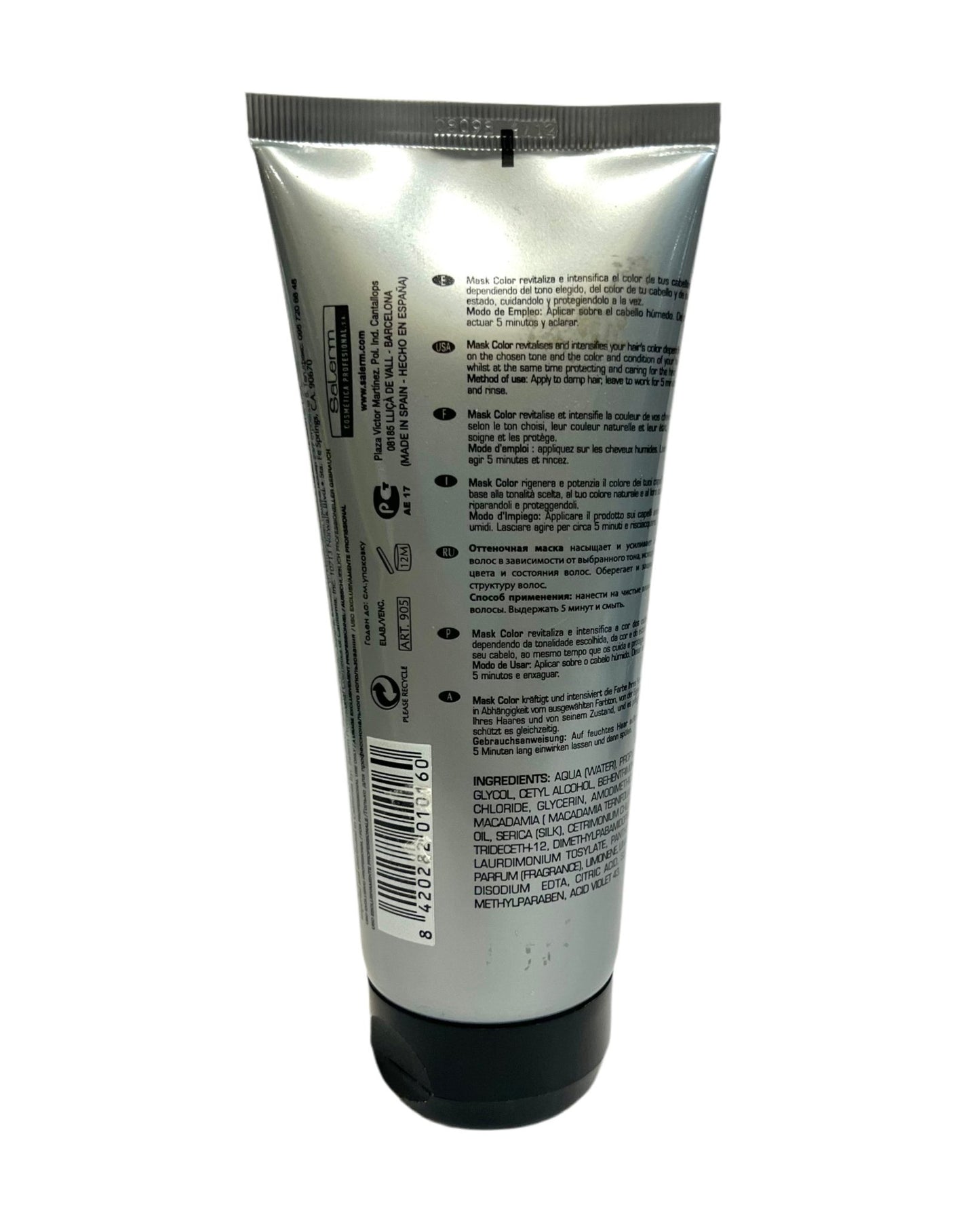 Salerm Mask Color Platinum 6.9 oz - VIP Extensions