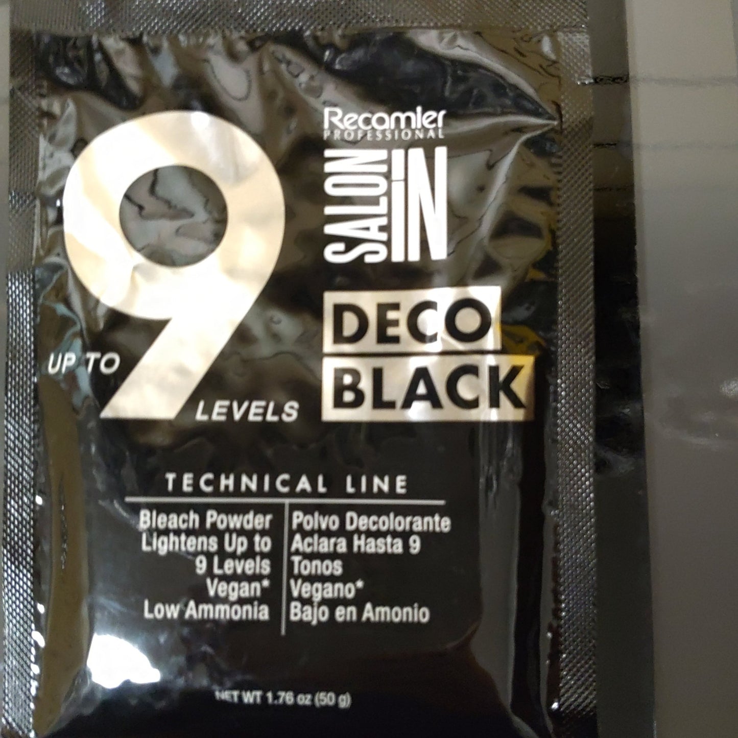 salonin deco black bleach powder 1.76 oz - VIP Extensions
