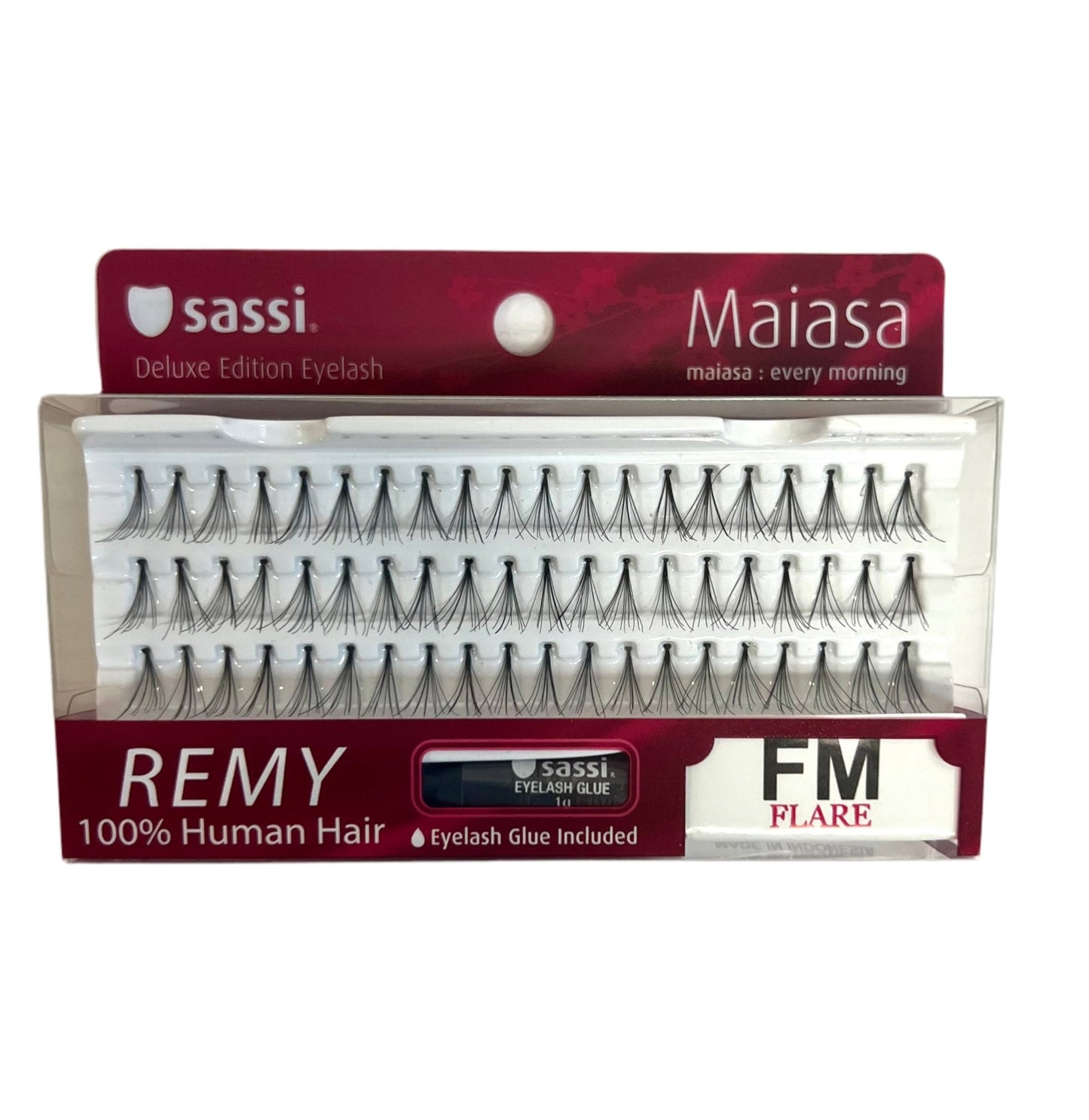 Sassi Individual Flared Medium Double Eyelash + Glue - VIP Extensions
