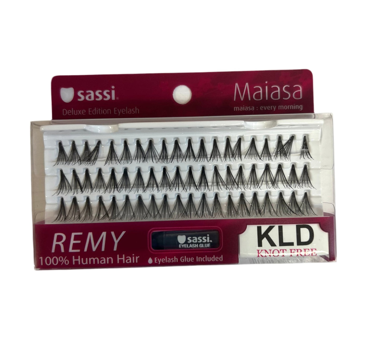 Sassi Individual Knot Free Long Double Eyelash + glue - VIP Extensions